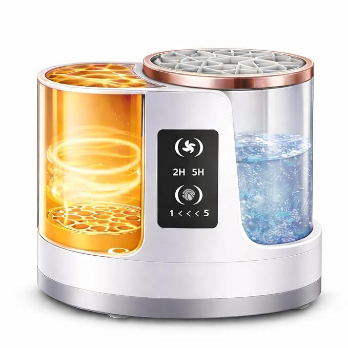 Automatic Makeup Brush Cleaner Machine with Automatic Cleaning and Drying Functions Portable Makeup Brush Cleaner for All Size of Makeup Brushes Gifts for Makeup Lovers