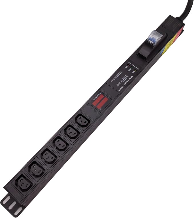 Meter SPD Function with L6-30p Plug C13 30A 240V 6 Way PDU for Internet Data Centre (FJ-NZEU-4Y7D)