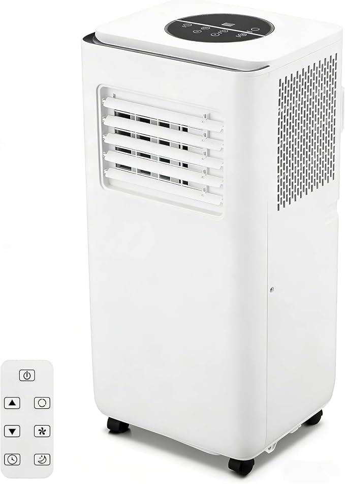 Garvee 10000 BTU Portable Air Conditioners with Remote Control, 3 in-1 Free Standing Cooling AC Unit with Dehumidifier Fan Function, Cools Room up 450 Sq. Ft, Auto Swing, Sleep Mode, 24H Timer