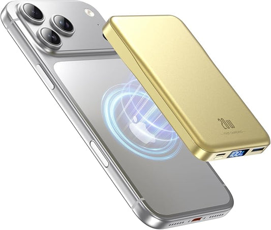 Magnetic Portable Charger, 10000mAh for Magsafe Battery Pack, 20W Fast Charging Power Bank, Travel Essential of Wireless Charger Compatible with iPhone 17/16/15/14/13/12 Pro/Max/Air/Plus Series