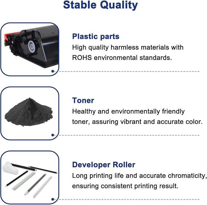 TN850 TN820 High Yield Toner Cartridge Compatible for Brother TN 850 820 TN-820/TN-850 TN-850 TN-820 for Brother HL-L6200DW MFC-L5850DW MFC-L5700DW HL-L5200DW MFC-L5900DW Printer Black Ink 2-Pack
