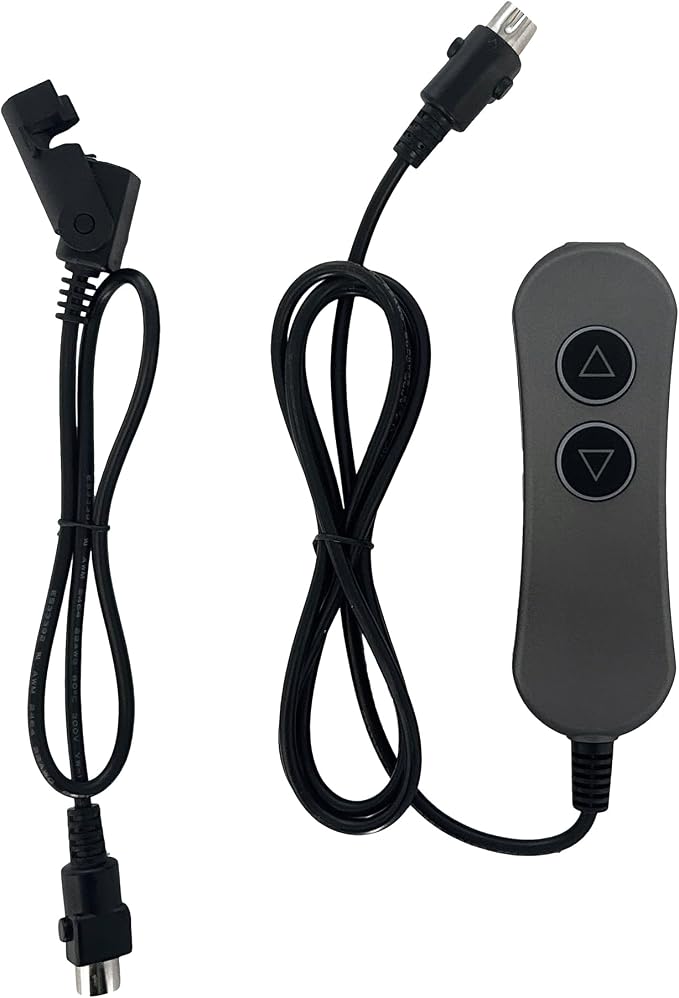 Lift Chairs Power Recliners 2 Button 5 Pin Prong Remote Handset Controller Hand Control with USB and Backlight