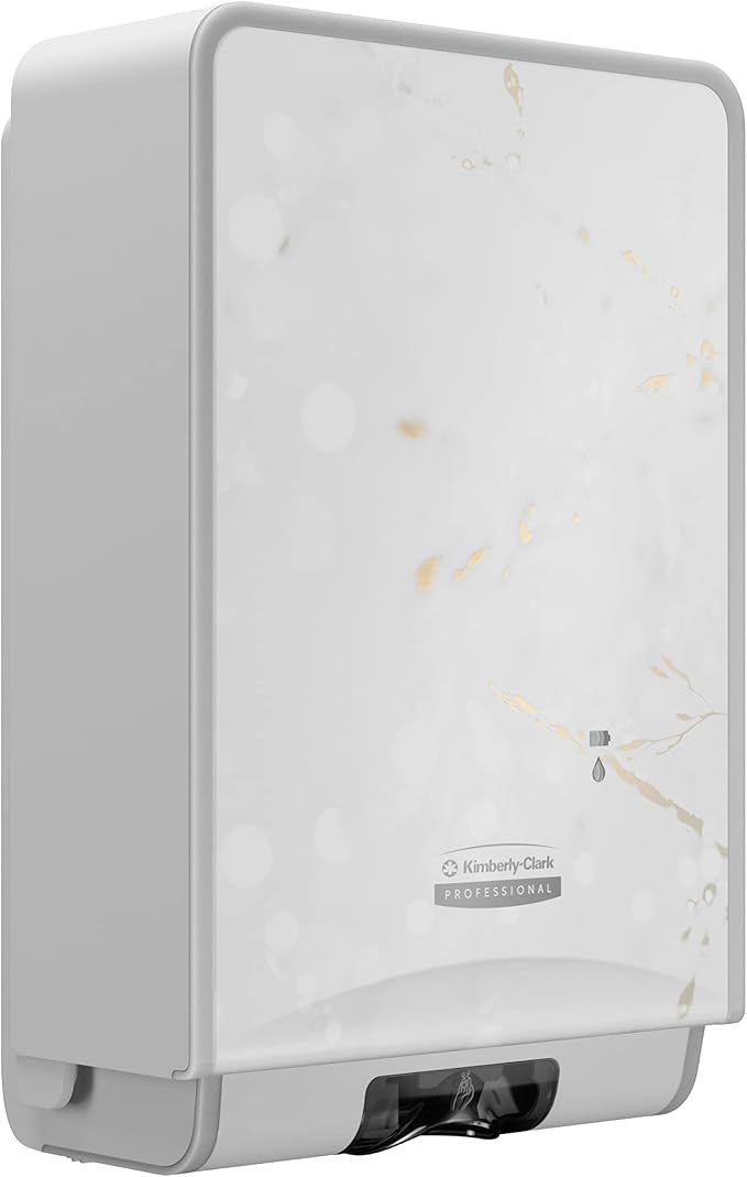 Kimberly-Clark Professional™ ICON™ Automatic Soap and Hand Sanitizer Dispenser (58734), with Cherry Blossom Design Faceplate, 11.5" x 7.5" x 3.98" (Qty 1)