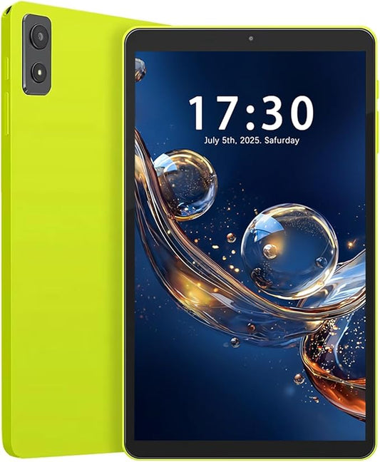Android Tablet, 8.7" Android 15 Tablet with RK3562, 8GB RAM 64GB ROM, in-Cell 1340x800 Display, Dual Camera, 5G WiFi, Bluetooth 5.0, GPS, Tablets with GMS L1 Certified - Green