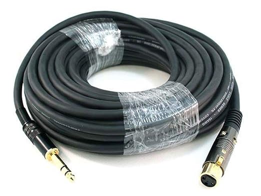 Monoprice 104770 10-Feet Premier Series XLR Female to 1/4-Inch TRS Male 16AWG Cable Black