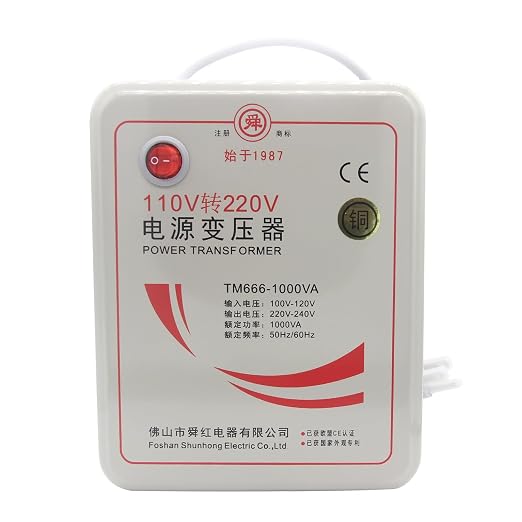 Beduan 110V to 220V Step Up Converter Voltage Power Transformer for 220V Chinese Electronics