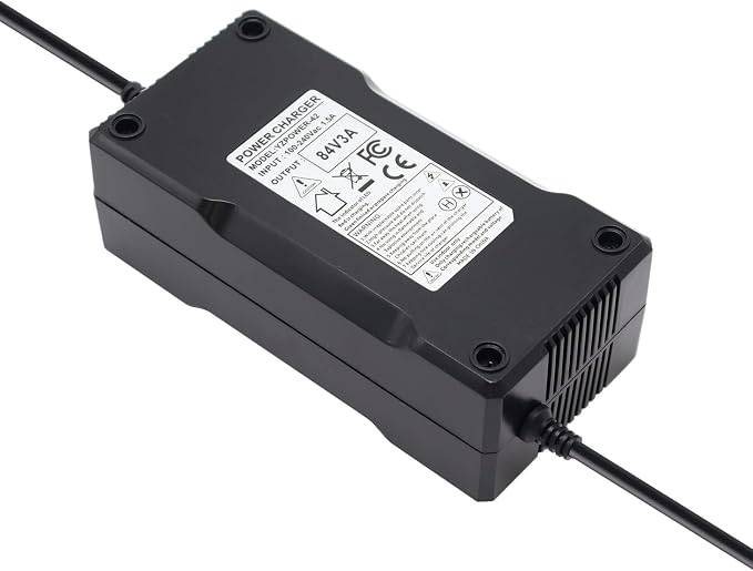 84V 3A Lithium Battery Charger AC Adapter Power Supply for 20S 72V Lithium Li-ion Batteries Pack with 3 Pin XLR Plug