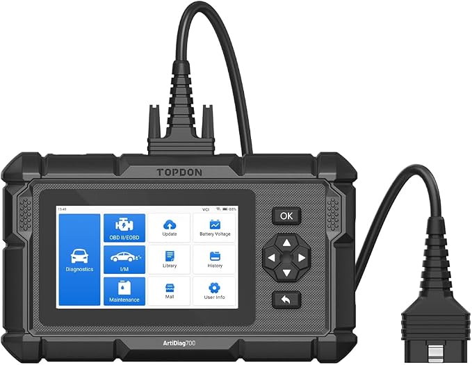 Topdon 5-inch Scan Tool - All Systems Scan, 15 Service Functions