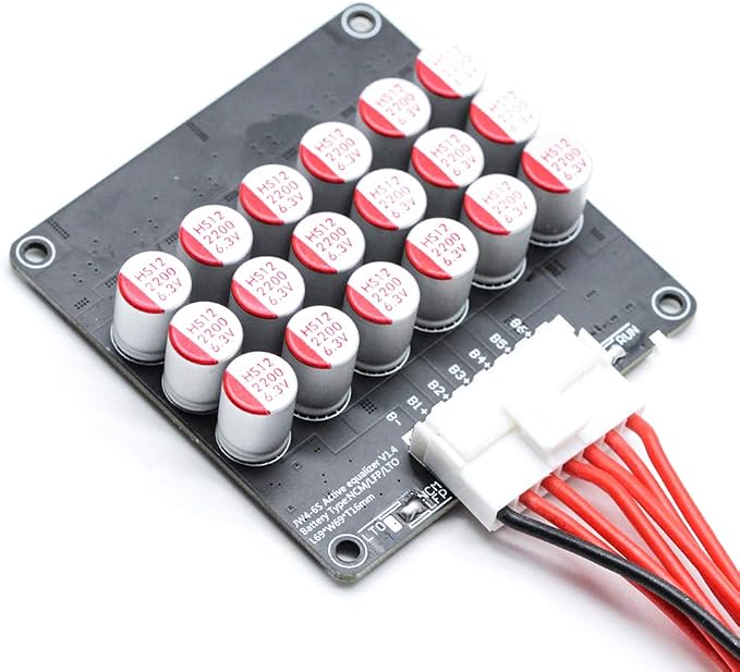 4S 5S 6S 5A Capacitor Active Equalizer Balancer LiFePO4 LFP Lithium Li-ion Lipo/Titanate LTO Battery Active Energy Transfer Balance Board for Battery Car Audio Group Balancer