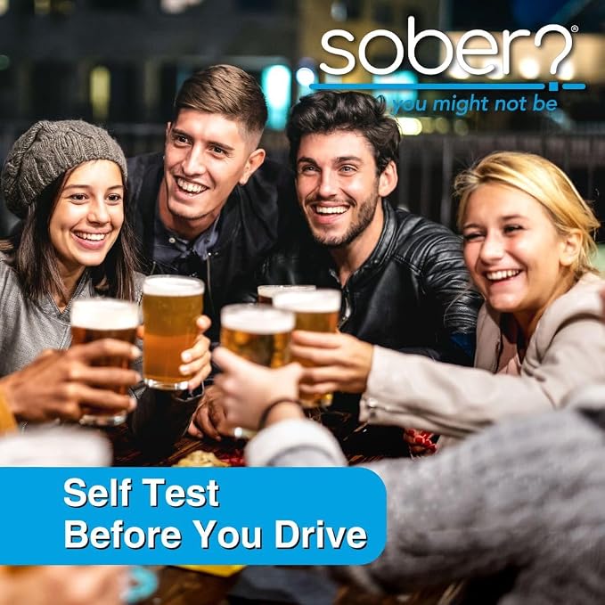FDA Cleared Saliva Alcohol Test Strip, Highly Accurate BAC Self‑Test, 2–3 Minute Results, Portable & Discreet Sober Test Anywhere (24 Pack)