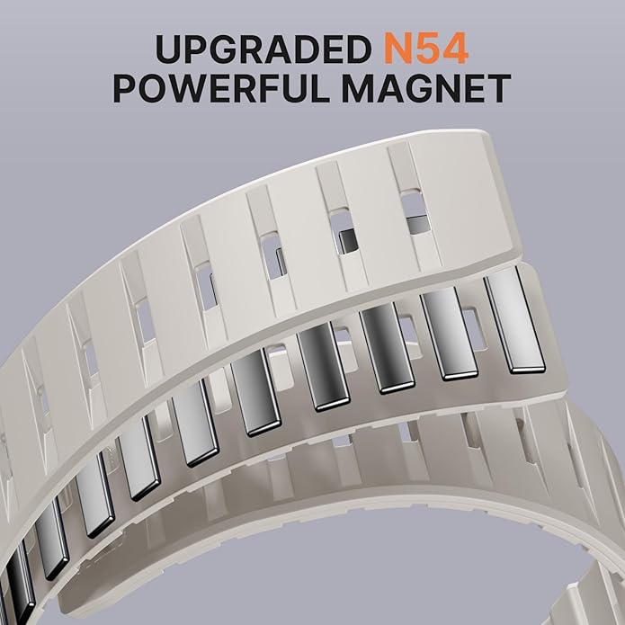 Bandletic Magnetic Watch band Compatible with Apple Watch Bands - Magnet Bands 49mm 46mm 45mm 44mm 42mm Men Women, Rugged Silicone Strap for iWatch Series 11/10/9/8/7/SE3/SE2/SE/6/5/4/3/2/1