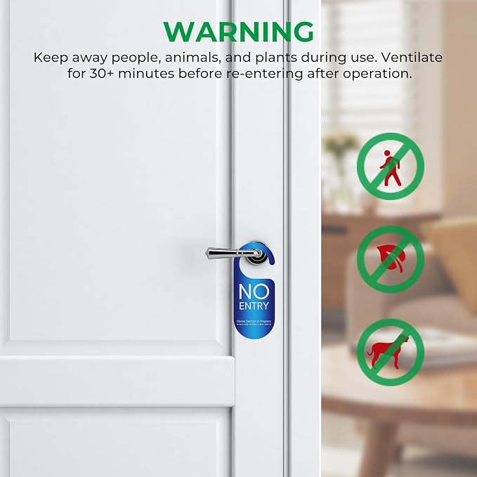 Ozone Generator 160,000mg/H with Temp/Humidity Display - 120 Min Timer O3 Ionizer Air Purifier for Large Spaces (5000 Sq.Ft) - Upgraded Ozone Machine for Cars, Homes, Hotels, Kitchens & Pet Areas