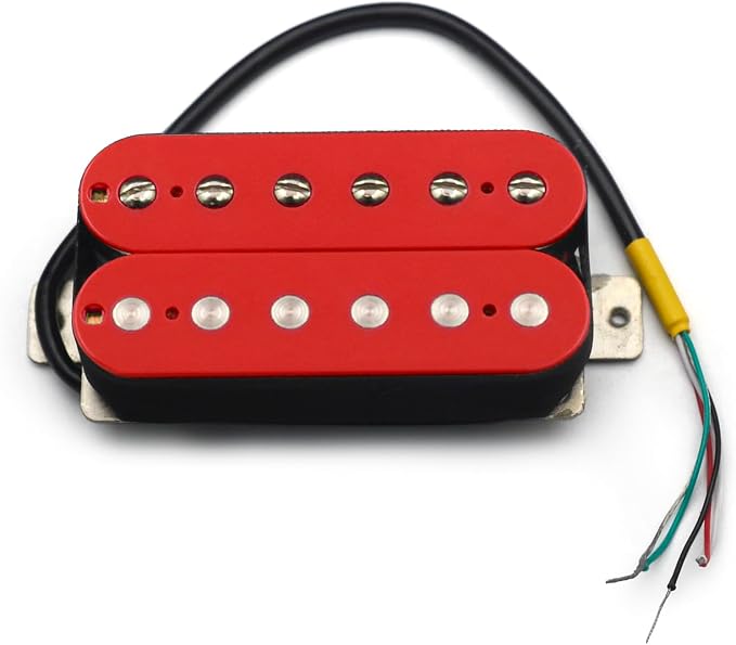 SAPHUE Alnico 2 Electric Guitar Pickup N-50 7-8K/B-52 8-9K Humbucker Alnico II Pickup Double Coil Pickup Guitar parts (red)