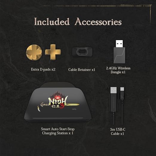 GameSir G7 Pro 8K PC Wireless Controller, Nioh 3 – 8000Hz Polling Rate Wired & 2.4G, TMR Joysticks Anti-Stick Drift, Hall Effect Analog Triggers, Esports Gamepad for Windows PC with 3.5mm Audio
