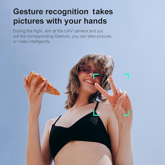 Drones with Camera for Adults 6K Foldable Headless Drone with Obstacle Avoidance Function Optical Flow Positioning Gesture Photography with Storage Bag 2 Battery