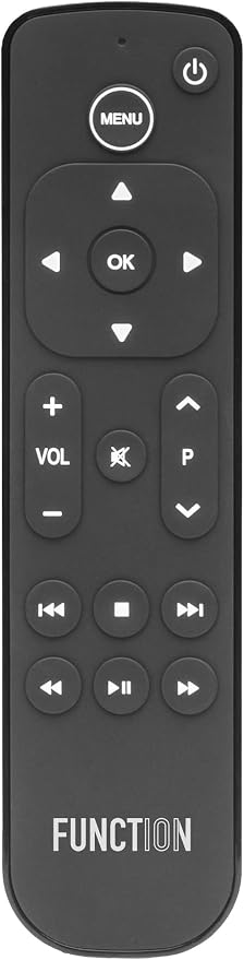 Function101 Button Remote for Apple TV (Infrared Edition) — Apple TV Replacement Remote for Apple TV 4K & All Models | Traditional Button Layout | Line of Sight Required | 2 AAA Batteries Included