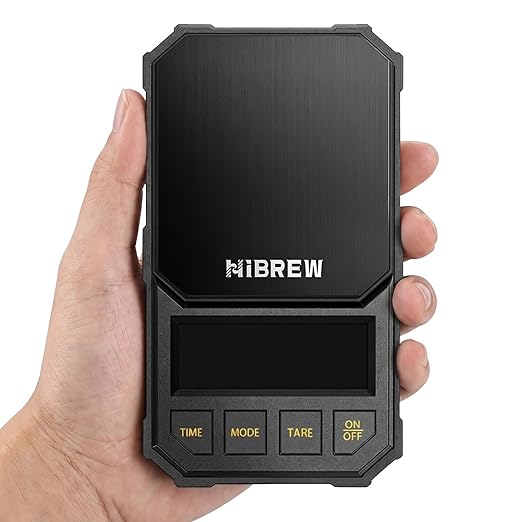 HiBREW Coffee Scale with Timer, 2kg/0.1g Precision, Dedicated Pour-Over & Espresso Modes, Battery Powered, oz/g Unit Switch, for Kitchen, Coffee, Baking, Cooking.