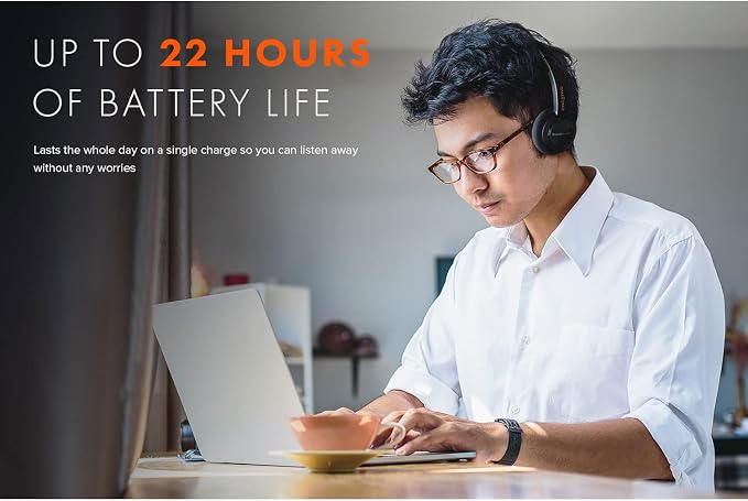Sound Blaster JAM V2 On-Ear Lightweight Bluetooth 5.0 Wireless Headphones with USB-C, aptX Low Latency, aptX HD, Multipoint Connectivity, Voice Detection and Noise Reduction, 22 Hours Battery Life