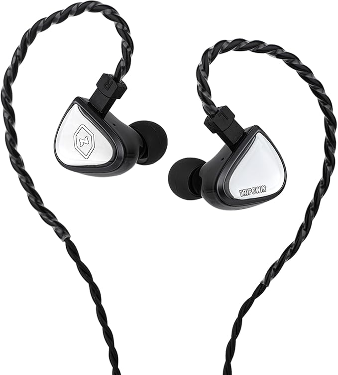 Linsoul Tripowin x 0DiBi: Vivace in Ear Monitor, 10mm Titanium Diaphragm Dynamic Driver IEM, HiFi Wired Earbuds Earphone, Gaming Earbuds with 2Pin Detachable Cable for Musicians Audio Enthusiasts