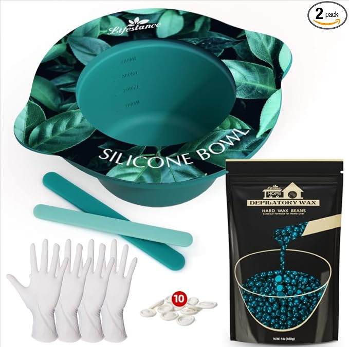 Lifestance Conical Silicone Wax Warmer Liner + 1LB Jasmine Wax