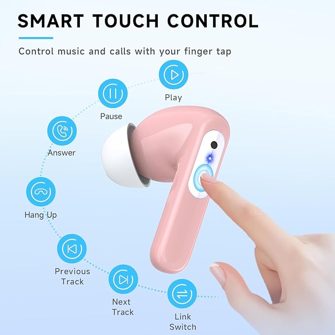RYR Wireless Gaming Earbuds, 20ms Low Latency, Gaming Earbuds with Noise Cancelling Mic, 2.4Ghz & Bluetooth, LED Display, 36H Playtime for Meta Quest 3/2, PS5, PS4, VR, Switch, Steam Deck, PC, Phone