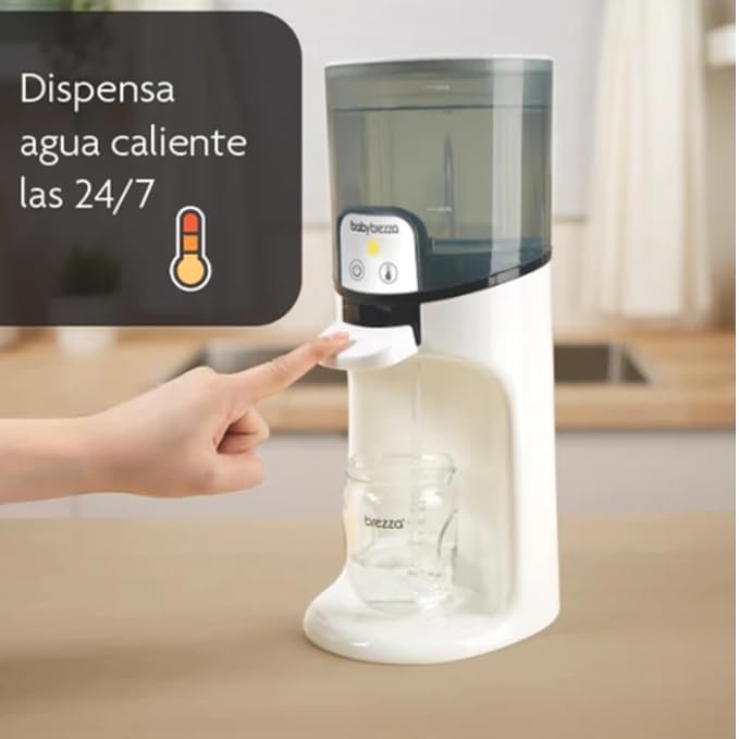 Baby Brezza Instant Baby Bottle Maker with 3 Temperature Settings for Formula Warming,50oz Tank Capacity,24/7 Warm Water Dispenser,Electric Kettle Alternative,(Pack of 2)