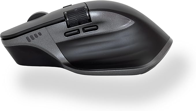 MOJO Ultimate Grip Silent Master Mouse - Rechargeable Bluetooth/Wireless Optical Mouse w/Adjustable Sensitivity and Quiet Buttons