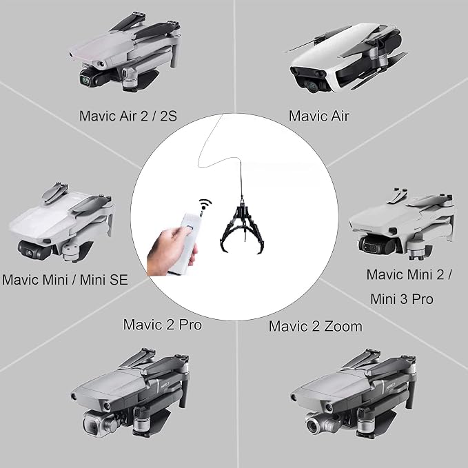 Drone Remote Control Intelligent Mechanical Claw, Fishing Baiting Line, Air Drop claw Release device