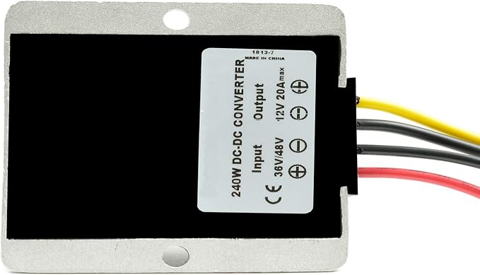 DC/DC Converter Regulator 36V 48V Step Down to 12V 20A 240W, Power Supply Module Buck Transformer, Waterproof Voltage Reducer, for Golf Cart, forklifts, Car