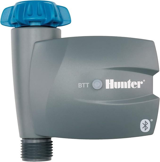 Hunter BTT Single-Zone Bluetooth Tap Timer and Rain Bird 250' 1/4" Drip Irrigation Tubing Bundle