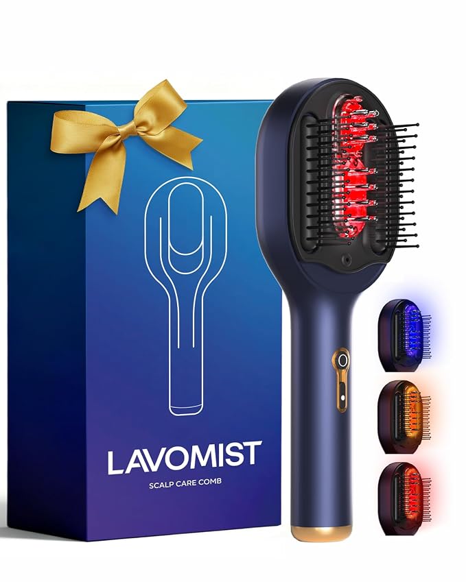 3-in-1 Scalp Massager Hair Growth with Hair Oil Applicator, Bionic Kneading Electric Head Massager Brush for Tension Relief & Home Spa,IPX6 Waterproof Rechargeable Gift for Women Men Mom