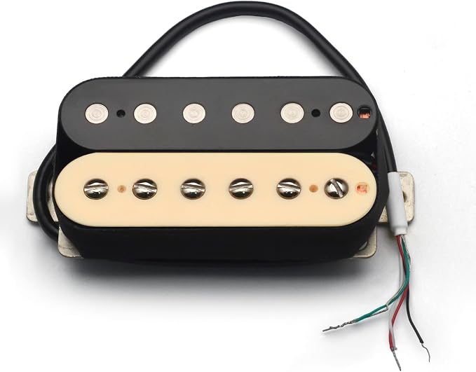 SAPHUE Alnico 2 Electric Guitar Pickup N-50 7-8K/B-52 8-9K Humbucker Alnico II Pickup Double Coil Pickup Guitar parts (Zebra)