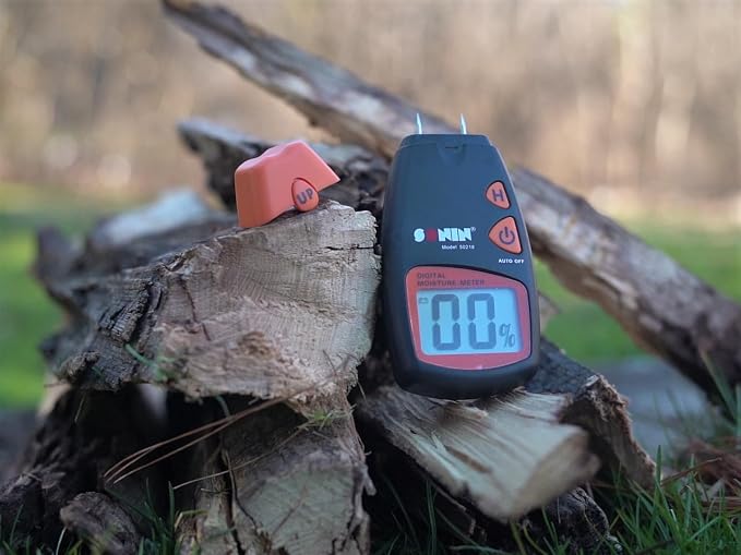 Sonin Digital Moisture Meter – Accurate Pinless Moisture Tester for Wood & Building Materials (50218)