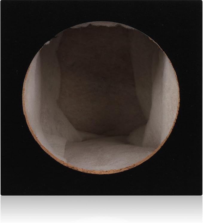BELVA MDFS12 Single 12" Sealed 3/4" MDF Black Carpeted Subwoofer Box/Enclosure (1.0 Cubic ft)