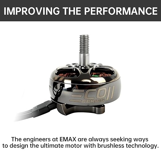 ECO II 2807 Brushless Motor 1300KV 3-6S RC Motor for RC FPV Racing Multicopter RC Drone Quadcopter Spare Parts RC Parts, rc Plane Motor Drone Motor 4PCS