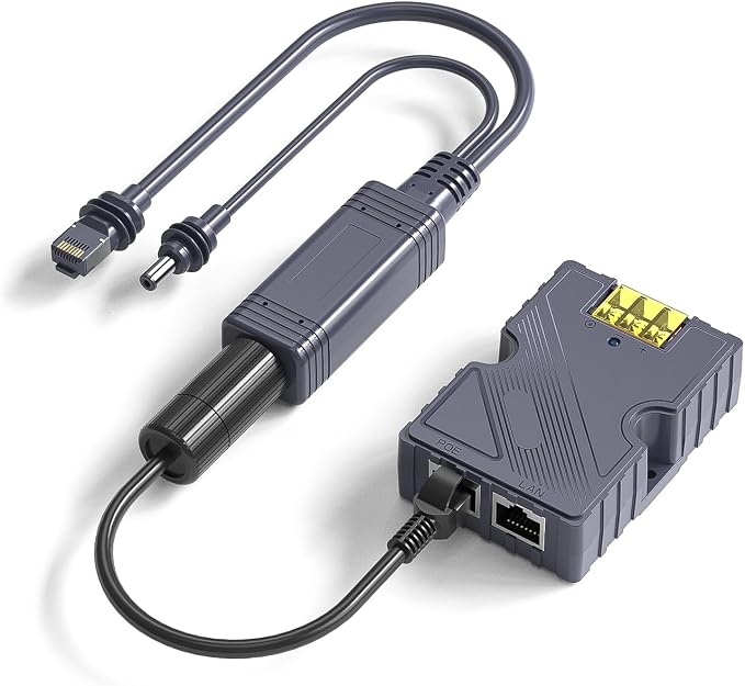 XLTTYWL® 150W GigE PoE Injector Splitter & Adapter for Starlink Mini/Mini X | Fits Starlink Mini/ Mini X, 150W GigE PoE Splitter, DC & RJ45 Adapter, ESD Protection, Plug & Play, No Step-Up Converter