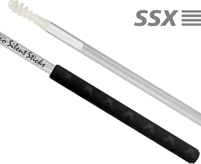 Adoro Silent Sticks - Drum Sticks Designed for Live Acoustic Music - Reduce the Volume of any Drum Set and Maintain a Full Stick Sound - No more Drum Shield or Dampeners needed - SSX (1 Pair)