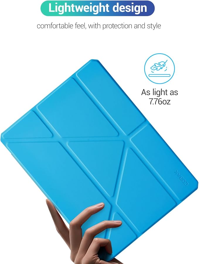 CoBak Case for iPad (A16) 11th Generation 11 Inch 2025, iPad 10th Generation Case 10.9 Inch 2022 - Protective Cover with Multi-Angle Includes Portrait Stand, Pencil Holder and Auto Wake/Sleep