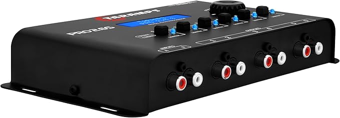 Taramp's Pro 2.6S Digital Signal Processor Equalizer 3-band Graphic Equalization 6 Channels 18K Ohms(RCA) Output Impedance 47 Ohms Limiter Adjustable Car Audio System