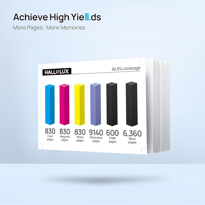 HALLOLUX Compatible Ink Cartridge Replacement for Canon PGI-280XXL CLI-281XXL PGI 280 XXL CLI 281 XXL to Compatible with TR8520 TS8322 TS9120 TS6220 TS9520 TS8220 TS9521C TS6120 TS8120 (6-Pack)
