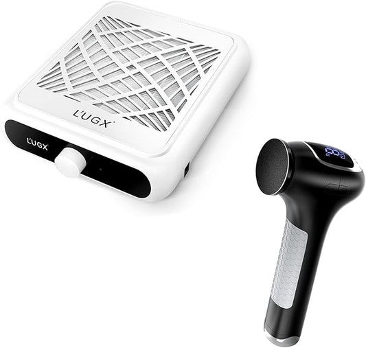 L'UGX Electric Foot Callus Removers with Nail Dust Collector