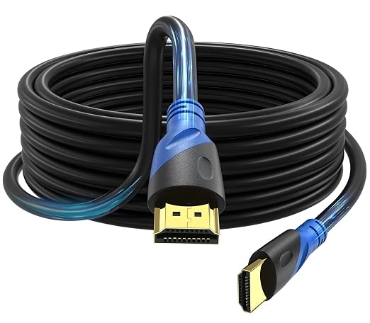 4K HDMI 25 FT Cable (HDMI 2.0,18Gbps) Ultra High Speed Gold Plated Connectors,Ethernet HDMI Cord, 4K@60HZ 2K 1080P 3D ARC Compatible with UHD TV Monitor Laptop Xbox PS4/PS5 ect(7.5m)