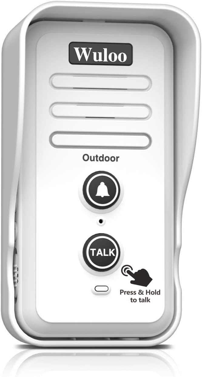 Expandable for Wuloo Wireless Intercom Doorbell, an Additional Outdoor Unit for Expanding Wuloo Intercom Doorbell System(Only Outdoor Unit, CAN NOT Work Without Indoor Unit)