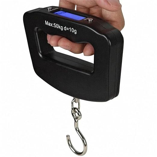 5pcs 50kg/10g Digital Luggage Scale with Backlight - Portable Suitcase Travel Weighing