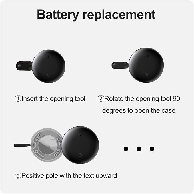 Car Tracker Device Hidden, GPS Tracker No Subscription Required,Support Android Systems, GPS Tracker for Car with Alerts, 1 Year Battery Life (Includes Keychain, Strap & Mount)