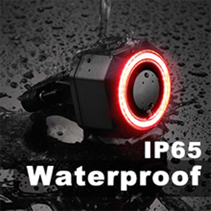 110dB Anti-Theft Bike Tail Light Alarm with Remote, Wireless Rechargeable Bike Alarm with Anti-Theft Alert Security System,Waterproof Brake Light for Motorcycle,Bicycle, E-Bike, E-Scooter
