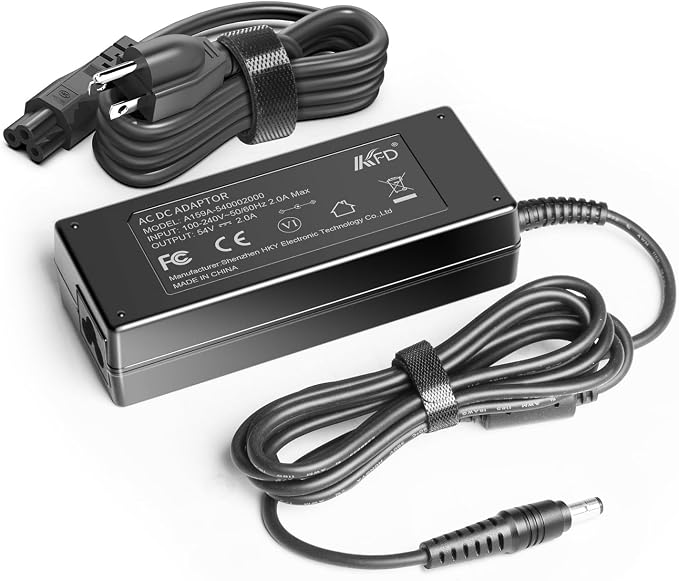 KFD 54V Power Supply for Cisco Meraki MX68 MX65 MX68W MX68CW MX68-HW MX68W-HW MX68CW-HW SD-WAN MX6x Routers MA-PWR-100WAC 640-76010 640-47010 54V 1.85A 1.67A 90W 100W Cisco Router Power Cord Adapter