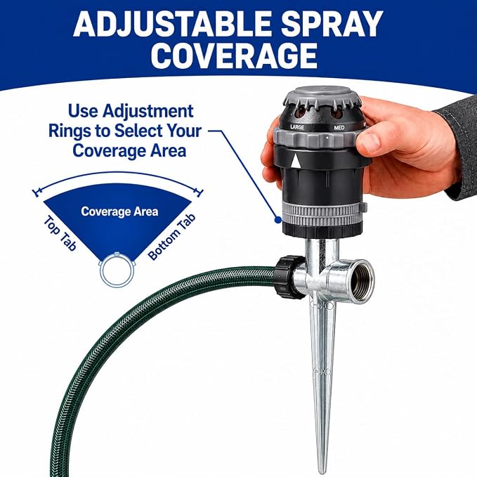10-Pack Orbit H2O-6 Gear Drive Sprinkler - Versatile Gear Drive for Efficient Lawn Watering