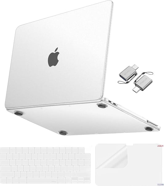 MOSISO Matte Finish Case Compatible with MacBook Neo 13 inch 2026 Release Model A3404, 4 in 1 Kit Ultra-Thin Exact-Fit Scratches & Fingerprints Resistant Protective Hard Shell Case Cover, Matte Clear