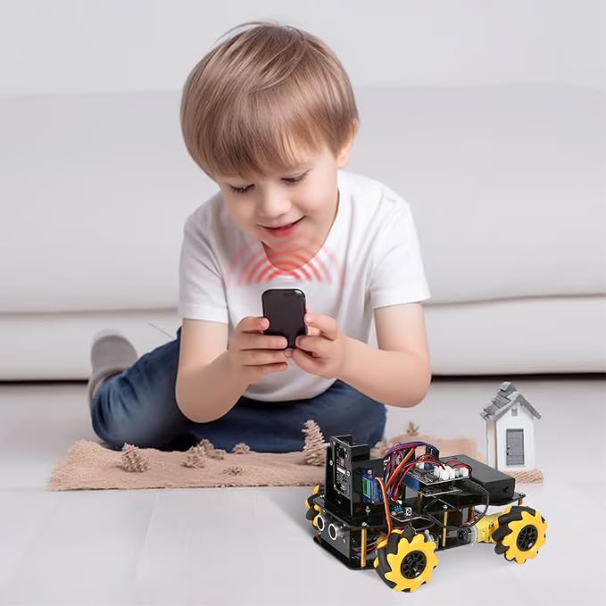 ACEBOTT Robot Kit with 3MP Camera, Robotics for Kids Ages 8–12 12-16 Compatible with Arduino & Scratch, App & Remote Control, STEM Toys Coding Robot Kit, Gift for Kids, Teens and Adults